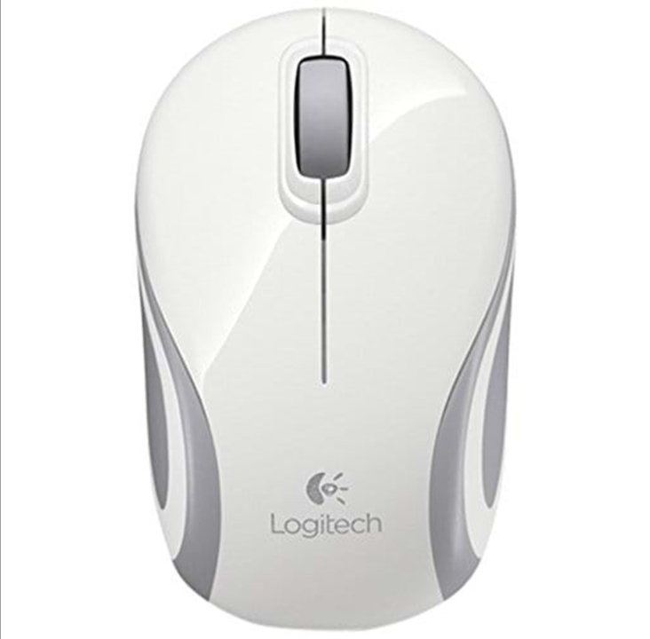 Logitech 无线迷你鼠标 M187 - 鼠标 - 鼠标 - 光学 - 3 个按钮 - 白色