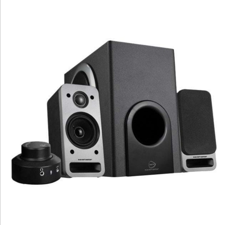 Wavemaster MX 3+ - multimedia speaker system for PC - 2.1-channel - Black