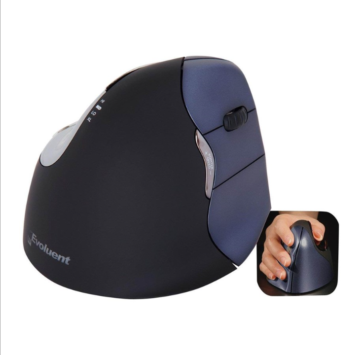 Evoluent VerticalMouse 4 Right - VM4RW - Vertical mouse - Laser - 6 buttons