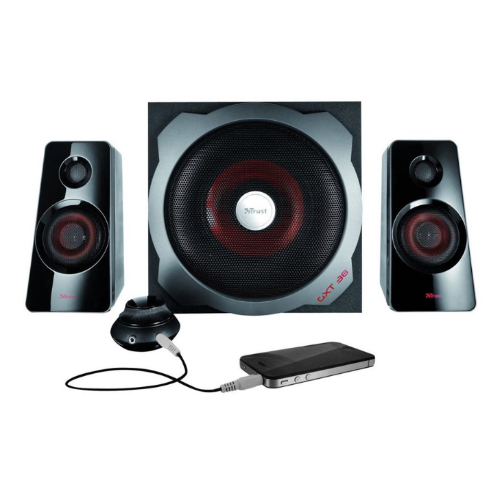 Trust GXT 38 - speaker system - For PC - cable - 2.1-channel