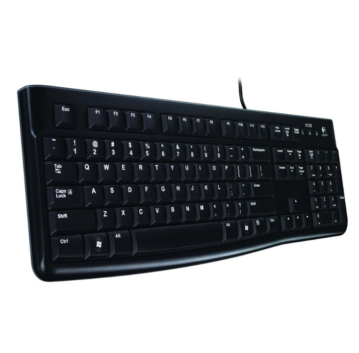 Logitech K120 - 键盘 - 键盘 - 英文 - 黑色