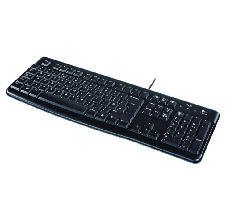 Logitech K120 - 键盘 - 键盘 - 英文 - 黑色