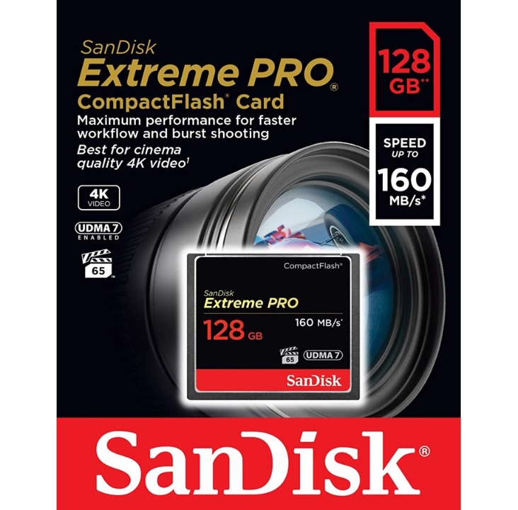 SanDisk Extreme Pro CF - 160MB/s - 128GB