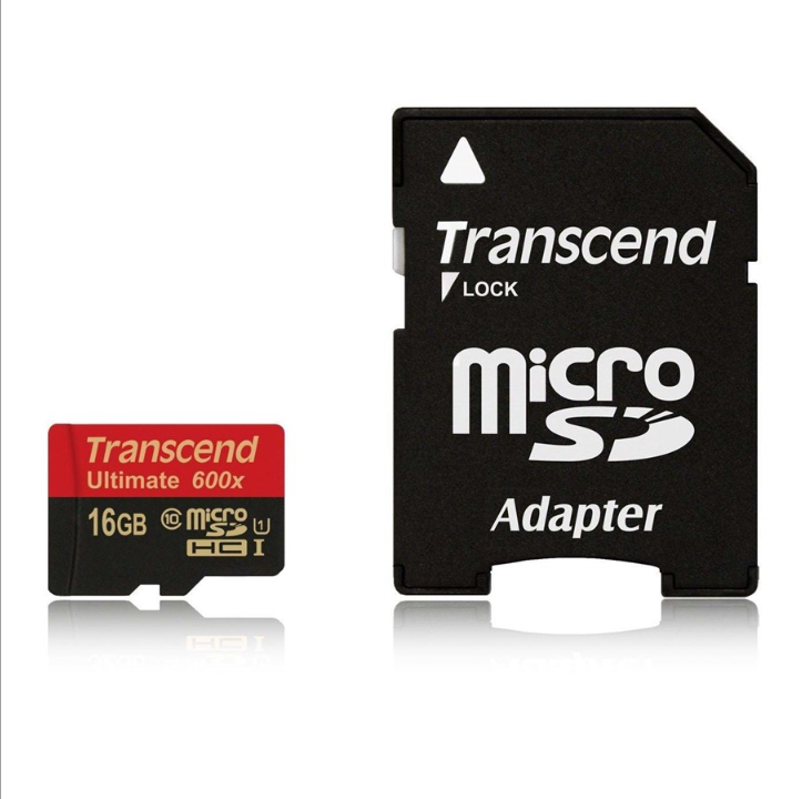 Transcend MicroSDHC / SDHC 600x - 16GB