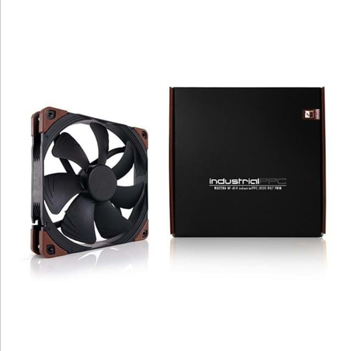 Noctua IndustrialPPC NF-A14 - leather fan - Chassis fan - 140mm - Black - 31 dBA