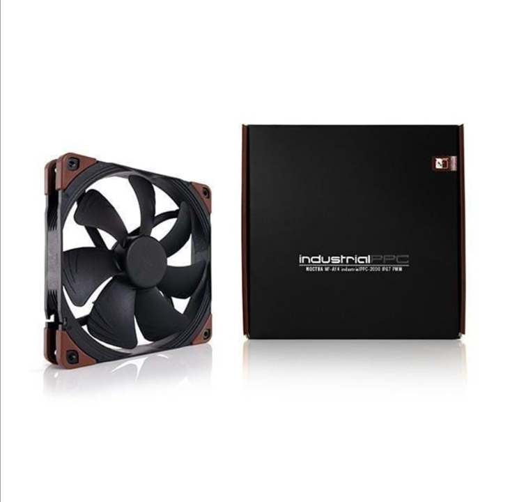 Noctua IndustrialPPC NF-A14 - leather fan - Chassis fan - 140mm - Black - 41 dBA