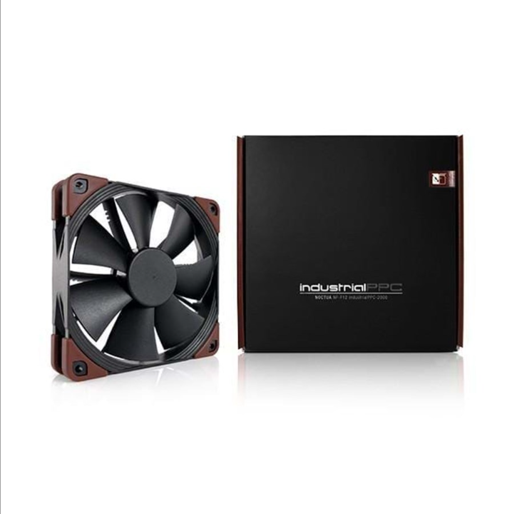 Noctua IndustrialPPC NF-F12 - Chassis fan - 120mm - Black - 43 dBA