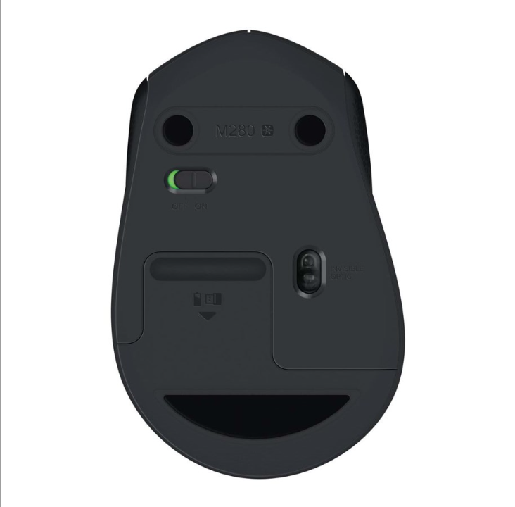 Logitech M280 - mouse - Mouse - Optic - 3 buttons - Black