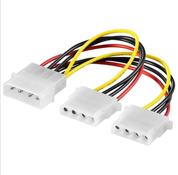 Pro Molex Power Y Cable - 2 x 5.25"