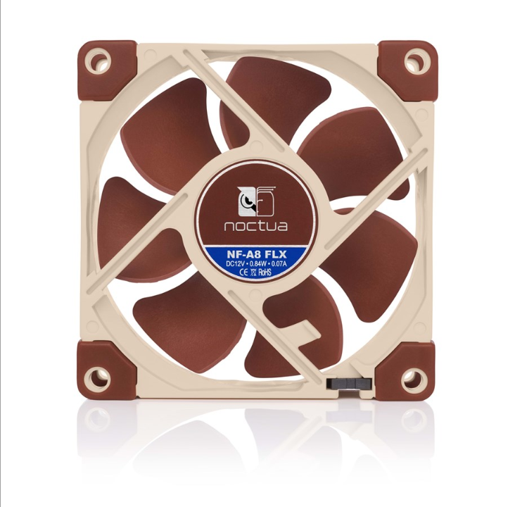 Noctua NF-A8 FLX - مروحة جلدية - مروحة هيكل - 80 مم - بني - 16 ديسيبل