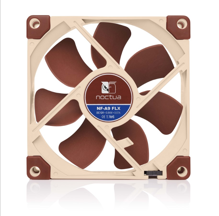 Noctua NF-A9 FLX - مروحة جلدية - مروحة هيكل - 92 ملم - بني - 17 ديسيبل