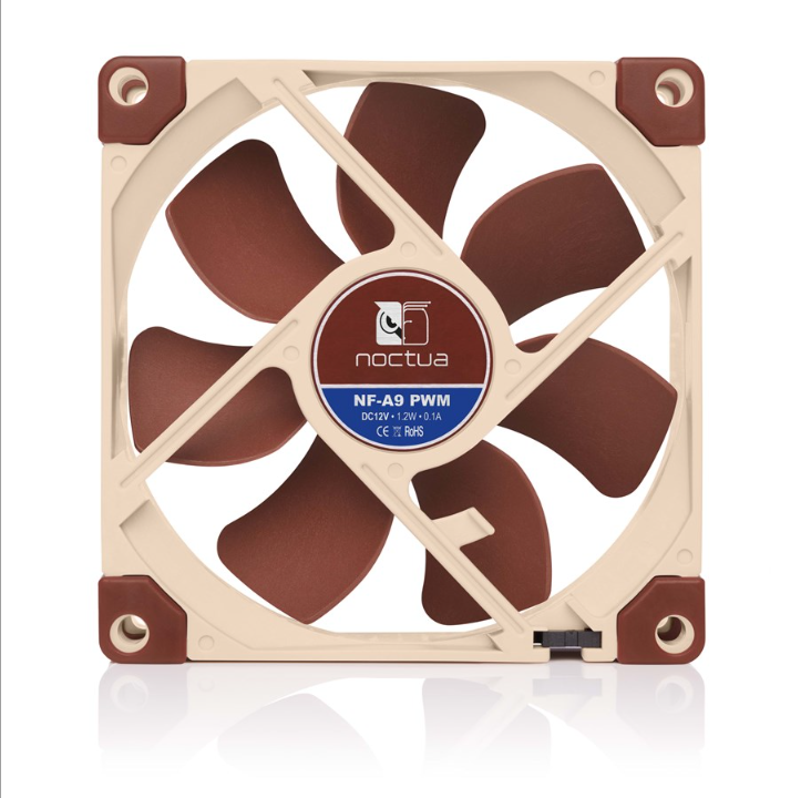 Noctua NF-A9 PWM - leather fan - Chassis fan - 92mm - Brown - 22 dBA