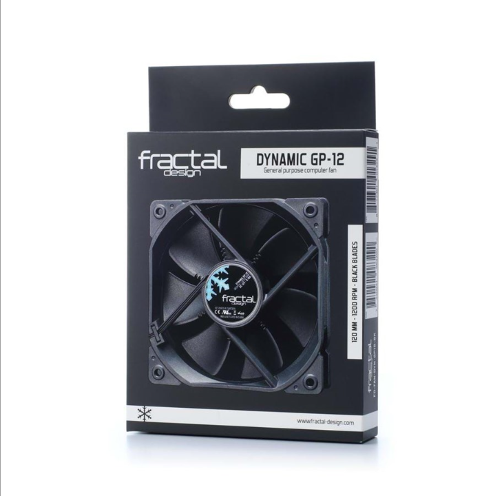 Fractal Design Dynamic GP-12 - leather fan - Chassis fan - 120mm - Black - 19 dBA