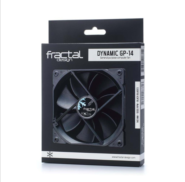 Fractal Design Dynamic GP-14 - leather fan - Chassis fan - 140mm - Black - 18 dBA