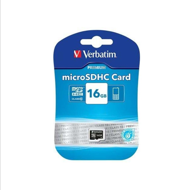 Verbatim - flash-minneskort - 16 GB - microSDHC