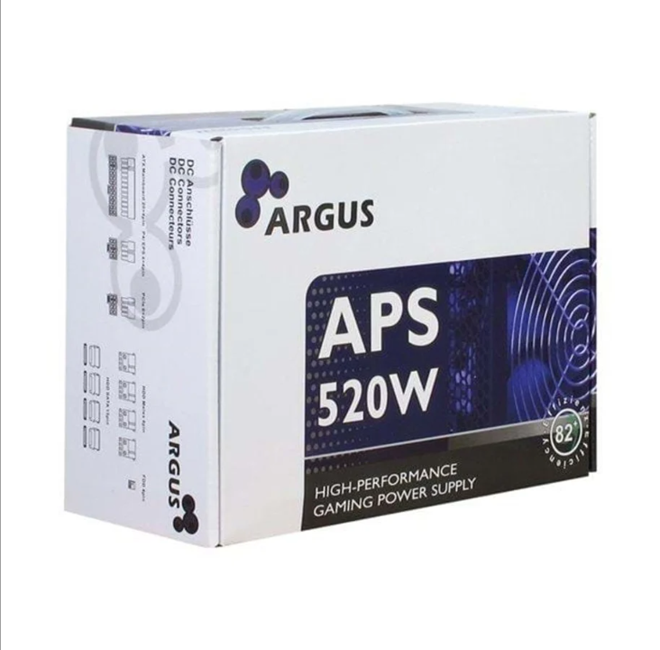 Inter-Tech Argus APS-520W Power Supply - 520 Watt - 120mm - 80 Plus