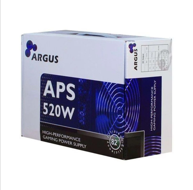 انتر تك Argus APS-520W مزود طاقة - 520 وات - 120 ملم - 80 بلس