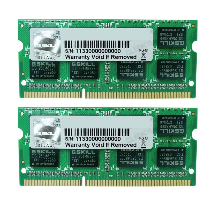 G.Skill SQ Series - DDR3 - 16 GB : 2 x 8 GB - SO