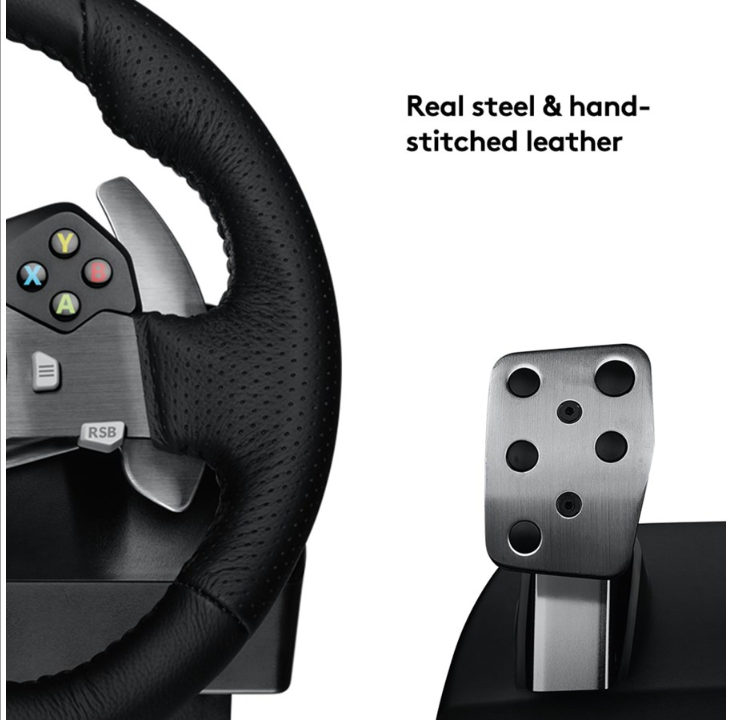 Logitech G920 Driving Force (Xbox XS / Xbox One / PC) - Steering wheel & Pedal set - Microsoft Xbox One