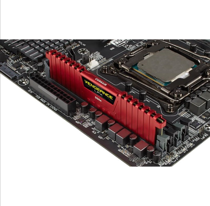 Corsair Vengeance LPX DDR4-2666 - 8GB - CL16 - Single Channel (1 pc) - Intel XMP - Red