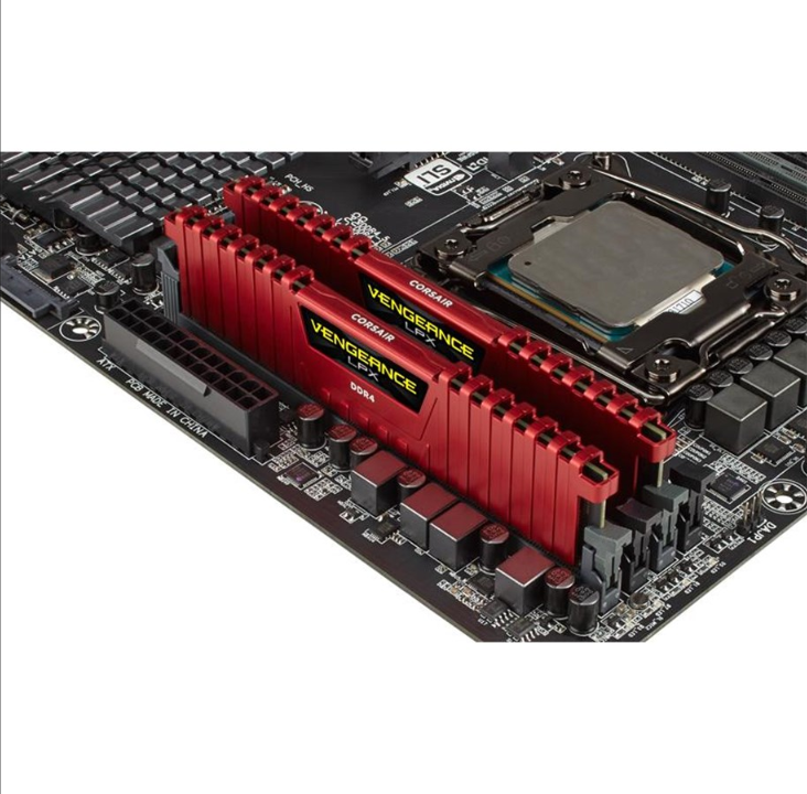 Corsair Vengeance LPX DDR4-2666 - 32GB - CL16 - Dual Channel (2 pcs) - Intel XMP - Red