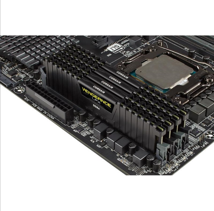 Corsair Vengeance LPX DDR4-2666 - 64GB - CL16 - 四通道（4 件） - 英特尔 XMP - 黑色