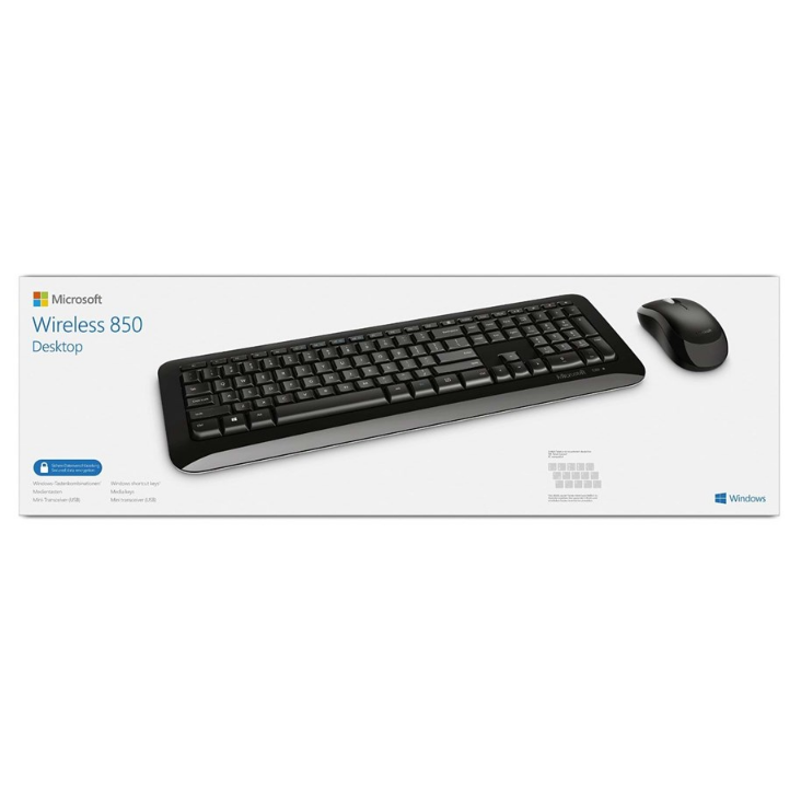 Microsoft Wireless Desktop 850 - kit with keyboardb - Keyboard & Mouse set - Black