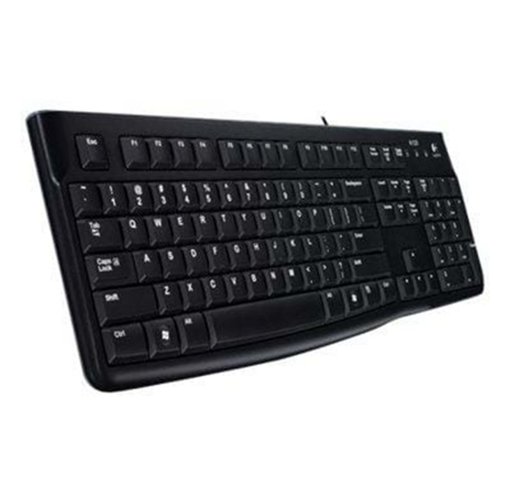 Logitech Desktop MK120 - طقم مع لوحة مفاتيح و - مجموعة لوحة مفاتيح وماوس - سويسري - أسود