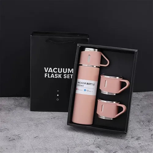 1pc/1Set Stainless Steel Thermal Cup, With Gift Box Set, Double Layer Leakproof Insulated Water Bottle, Keeps Hot And Cold Drinks For Hours, Suitable For Cycling, Backpacking, Office Or Car, School, Party, Camping, Travel Accessories