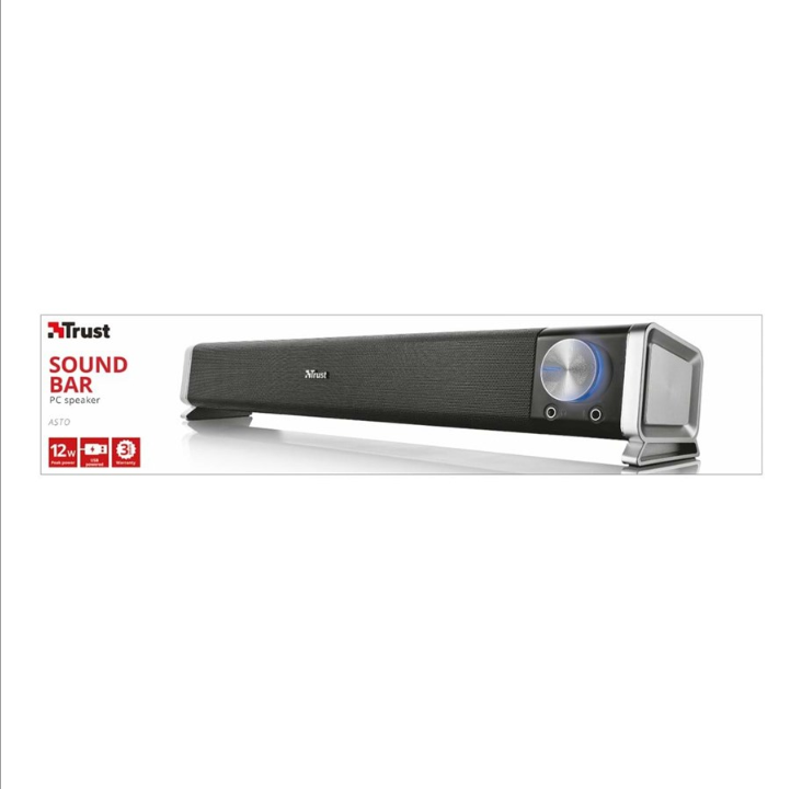 Trust Asto Soundbar PC Speaker - Black