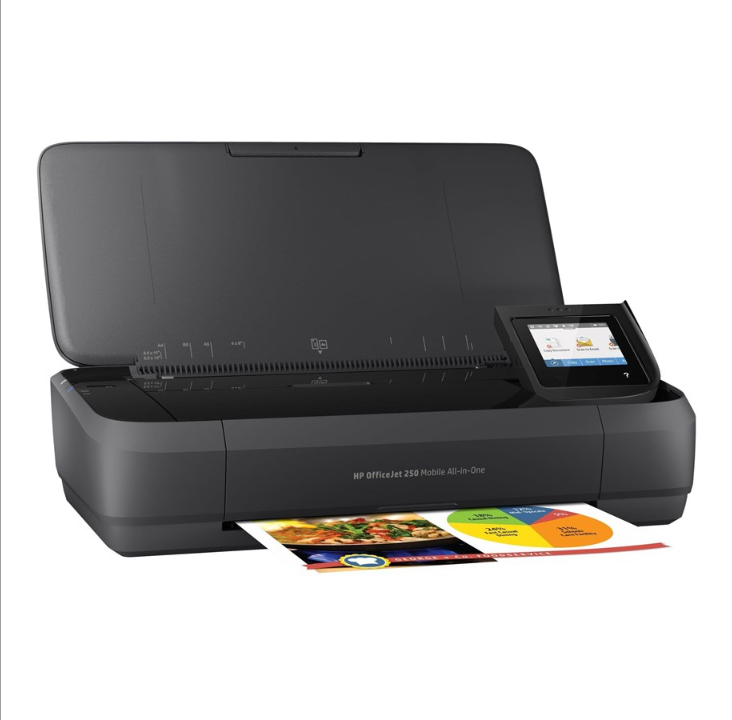 طابعة HP Officejet 250 المحمولة الكل في واحد النافثة للحبر متعددة الوظائف - ملونة - بالحبر