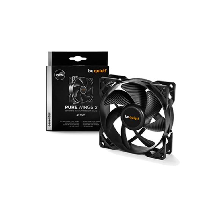 be quiet! Pure Wings 2 92 PWM - Chassis fan - 92mm - Black - 19 dBA