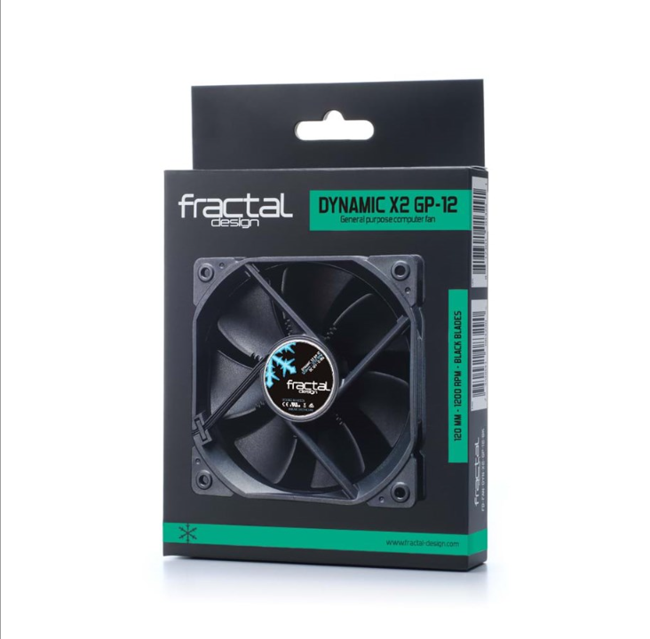 Fractal Design Fan Dynamic X2 GP-12 - Chassis fan - 120mm - Black - 19 dBA