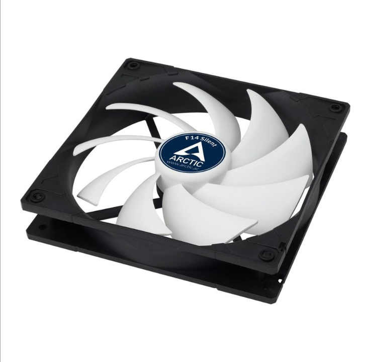 Arctic F14 Silent - Chassis fan - 140mm - Black with white wings - 16 dBA