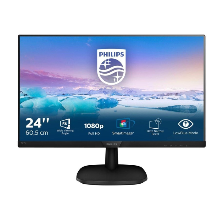 24" Philips V-line 243V7QDSB - 1920x1080 - IPS - 5 ms - Screen