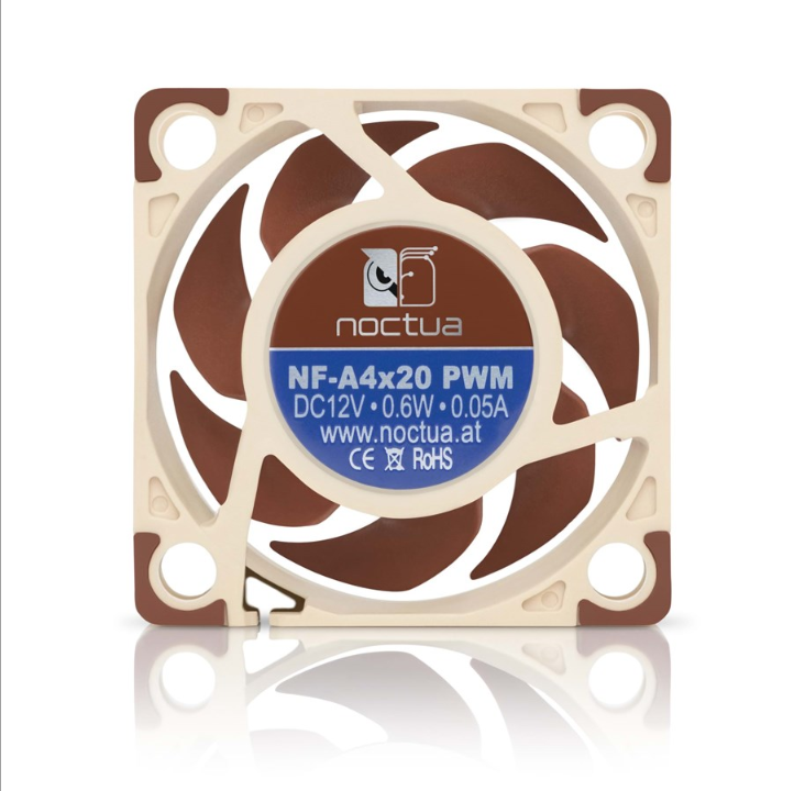 Noctua NF-A4x20 PWM - مروحة هيكل - 40 ملم - بني - 15 ديسيبل