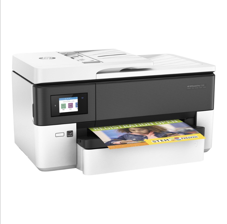 HP Officejet Pro 7720 Wide Format A3 All-in-One Inkjet Printer Multifunction with Fax - Color - Ink