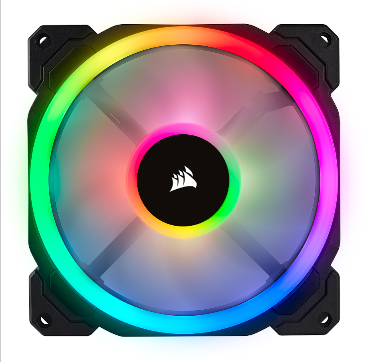 Corsair LL140 RGB Dual Light 2-pack + Node PRO - Chassis fan - 140mm - Black with RGB LED - 25 dBA