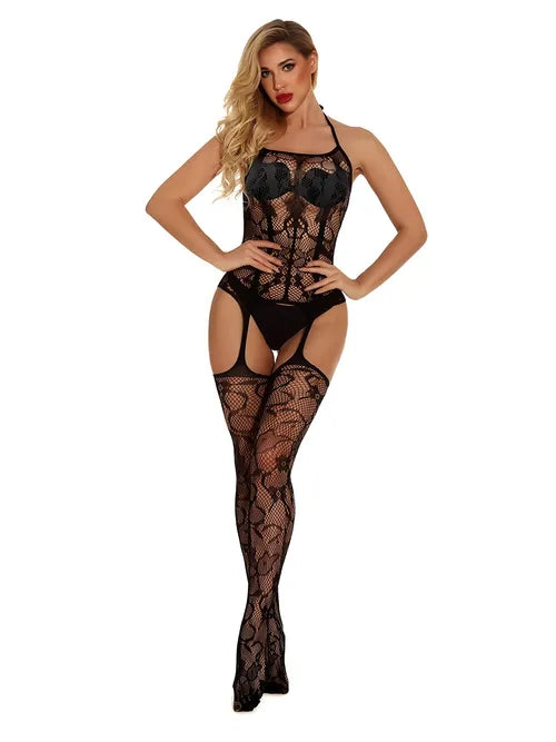 One Piece Bodystocking Lingerie Cutout Sexy Bodysuit Jacquard Lingerie For Women Naughty For Bustier Lingerie, Women's Lingerie & Underwear