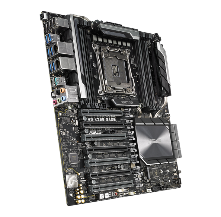 اللوحة الأم ASUS WS X299 SAGE - Intel X299 - مقبس Intel LGA2066 - ذاكرة الوصول العشوائي DDR4 - SSI CEB