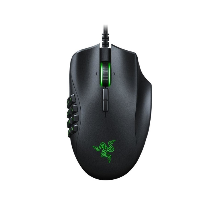 Razer Naga Trinity - Gaming mouse - Laser - 17 buttons - Black with green light