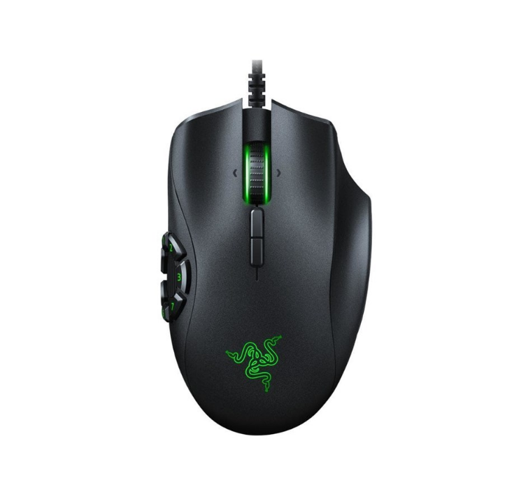 Razer Naga Trinity - Gaming mouse - Laser - 17 buttons - Black with green light