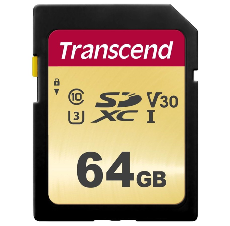 Transcend 500S SDXC UHS-3 - 64GB
