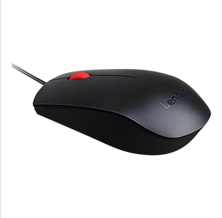 Lenovo Essential - mouse - USB - black - Mouse - Optic - 3 buttons - Black