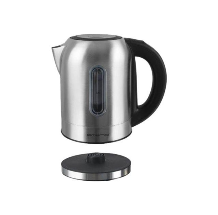 Emerio Kettle WK-108054 - kettle - stainless steel/Bl?k - Black/brushed steel - 2200 W