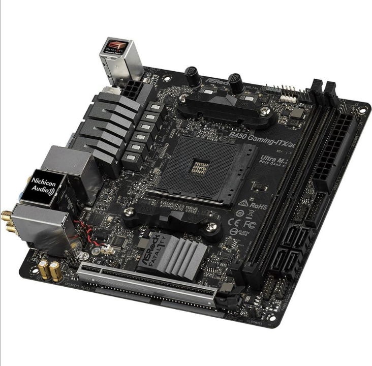 ASRock Fatal1ty B450 Gaming-ITX/ac Motherboard - AMD B450 - AMD AM4 socket - DDR4 RAM - Mini-ITX