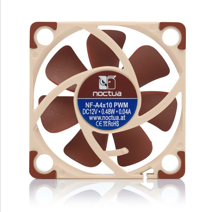 Noctua NF-A4x10 12V PWM - Chassis fan - 40mm - Brown - 20 dBA