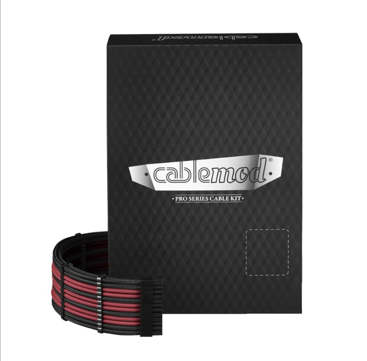 CableMod PRO ModMesh C-Series AXi/HXi/RM Cable Kit - Black/Blood Red