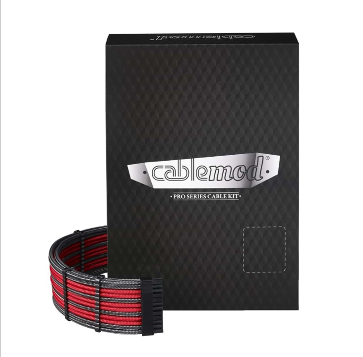 مجموعة كابل CableMod PRO ModMesh E-Series G3/G2/P2/T2 - كربون/أحمر