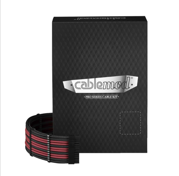 CableMod PRO ModMesh E-Series G3/G2/P2/T2 Cable Kit - Black/Blood Red